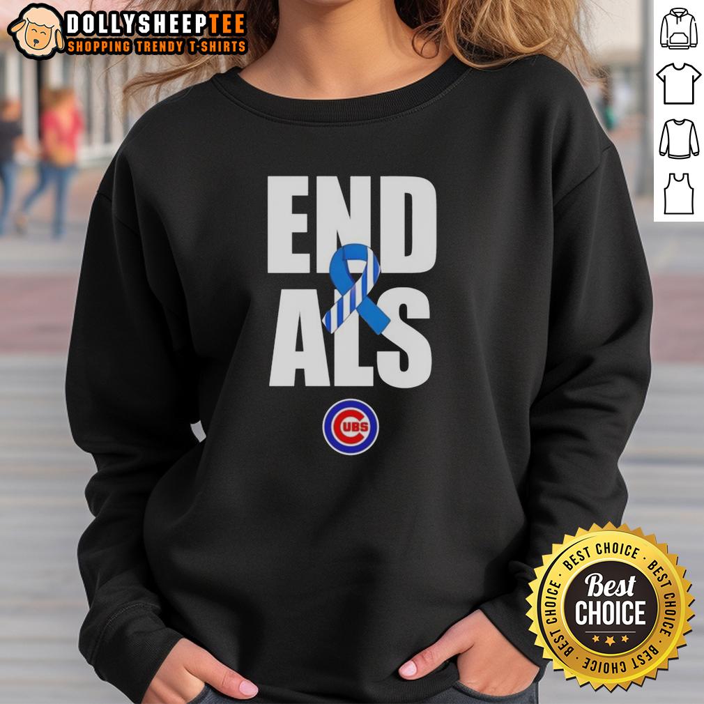 Original Chicago Cubs End ALS Awareness 2026 T-Shirt - Image 5