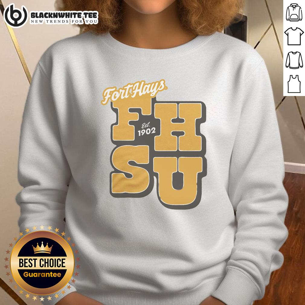 Nice Fort Hays Est 1902 Gold T-Shirt - Image 5