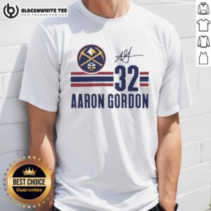 Top Aaron Gordon Denver Nuggets Signature Name And Number T-Shirt