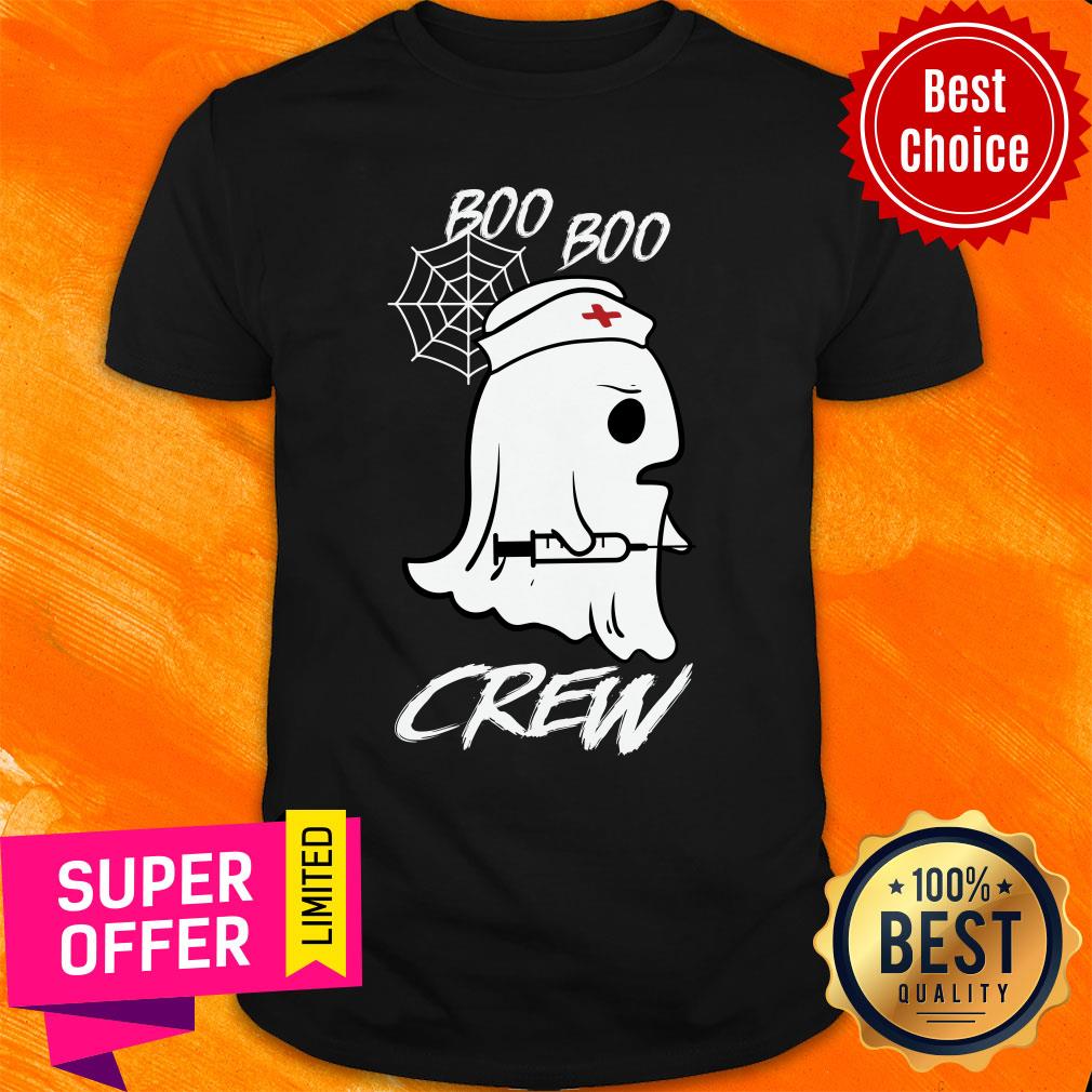 Boo Crew Nurse Ghost Halloween Shirt