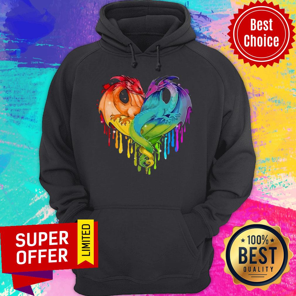 Official Rainbow Dragon Heart Shirt - Image 3