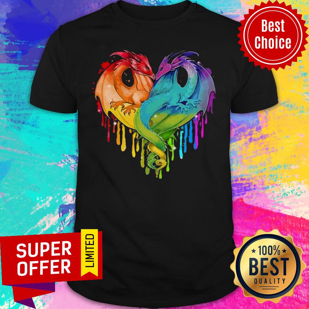 Official Rainbow Dragon Heart Shirt