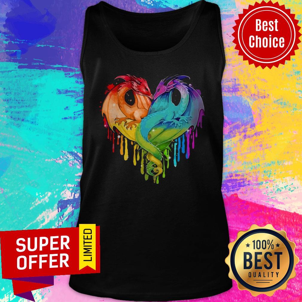 Official Rainbow Dragon Heart Shirt - Image 5