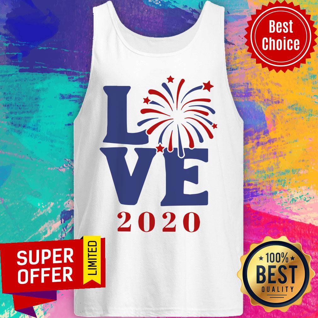 Premium Love 2020 Firework Shirt - Image 5
