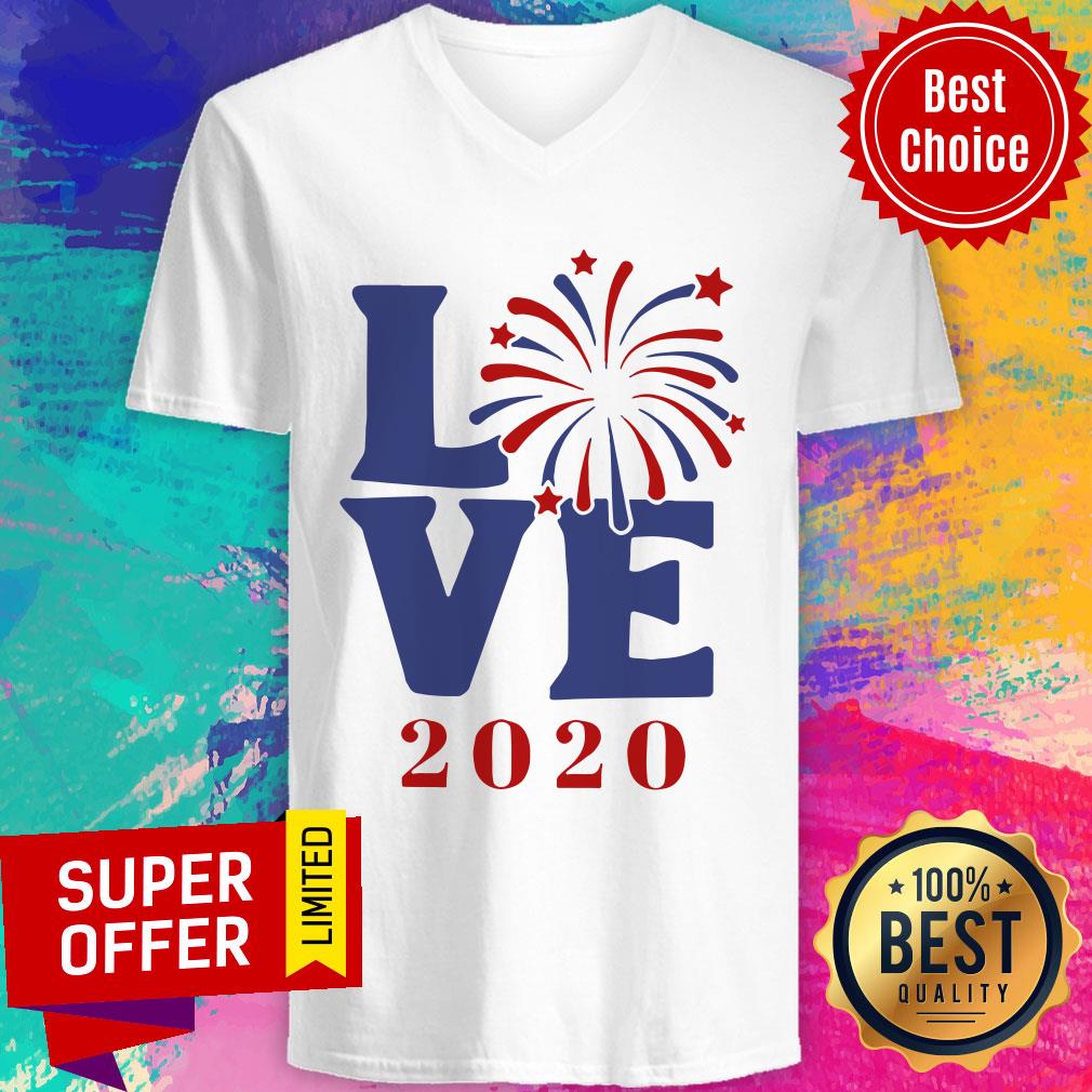 Premium Love 2020 Firework Shirt - Image 4