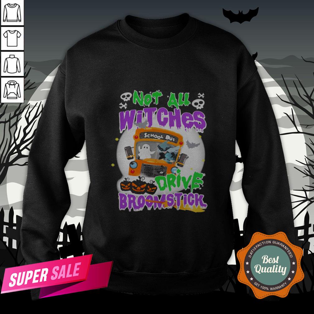 Not All Witches Drive Broomstick Pumpkin Ghost Halloween Shirt - Image 4