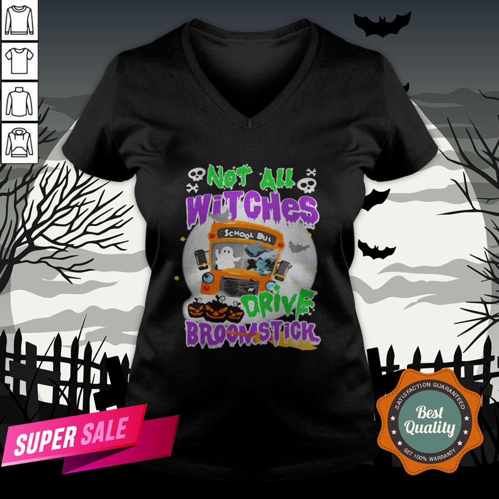 Not All Witches Drive Broomstick Pumpkin Ghost Halloween Shirt - Image 2