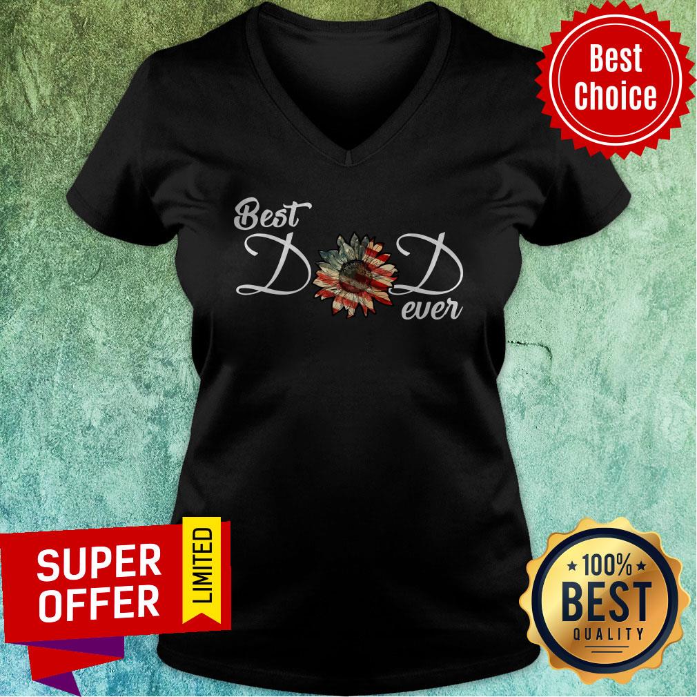 Awesome Sunflower Best Dad Ever Shirt - Image 3