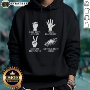 Alternative view of Nice Philadelphia Eagles Nothing Beats Rock Beats Scissors Paper Beats Rock Scissors Beats Paper T-Shirt