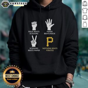 Alternative view of Nice Pittsburgh Pirates Nothing Beats Rock Beats Scissors Paper Beats Rock Scissors Beats Paper T-Shirt