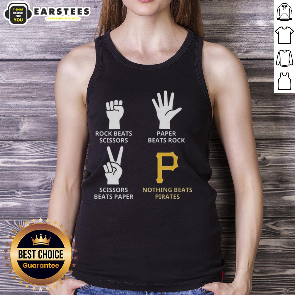 Nice Pittsburgh Pirates Nothing Beats Rock Beats Scissors Paper Beats Rock Scissors Beats Paper T-Shirt - Image 4