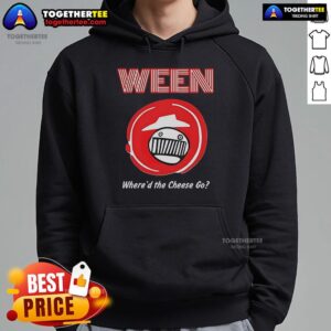 Alternative view of Official Ween Pizza Hut Where'd The Cheese Go T-Shirt