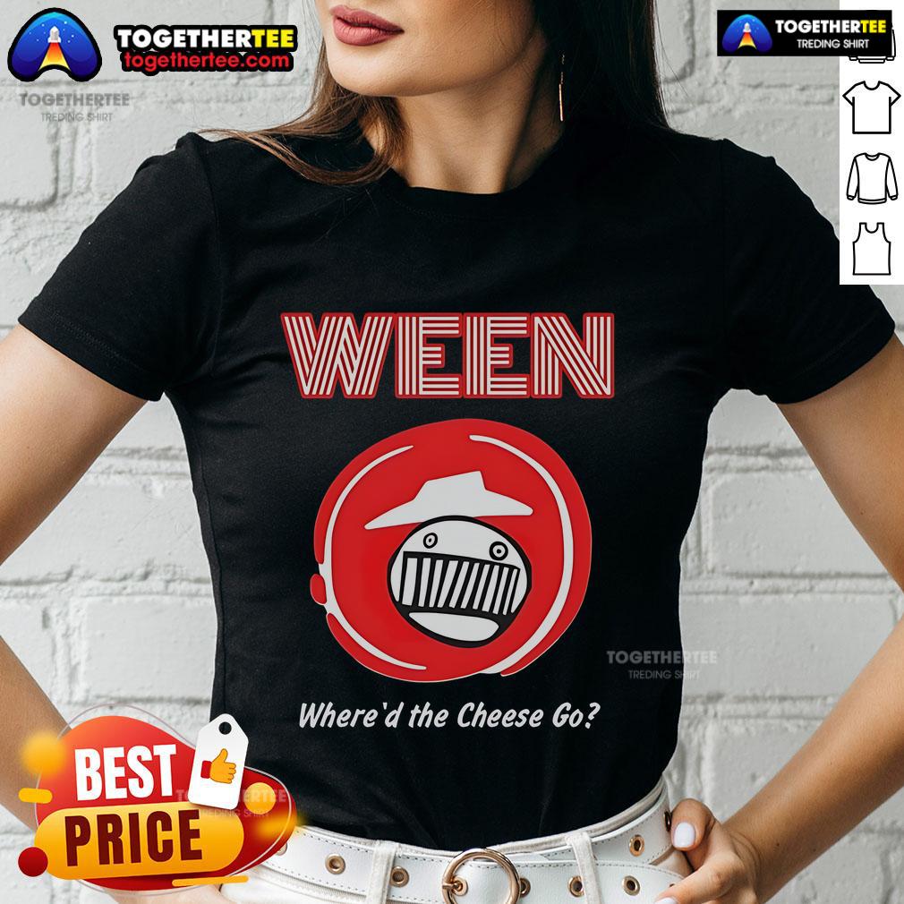 Official Ween Pizza Hut Where'd The Cheese Go T-Shirt - Image 3