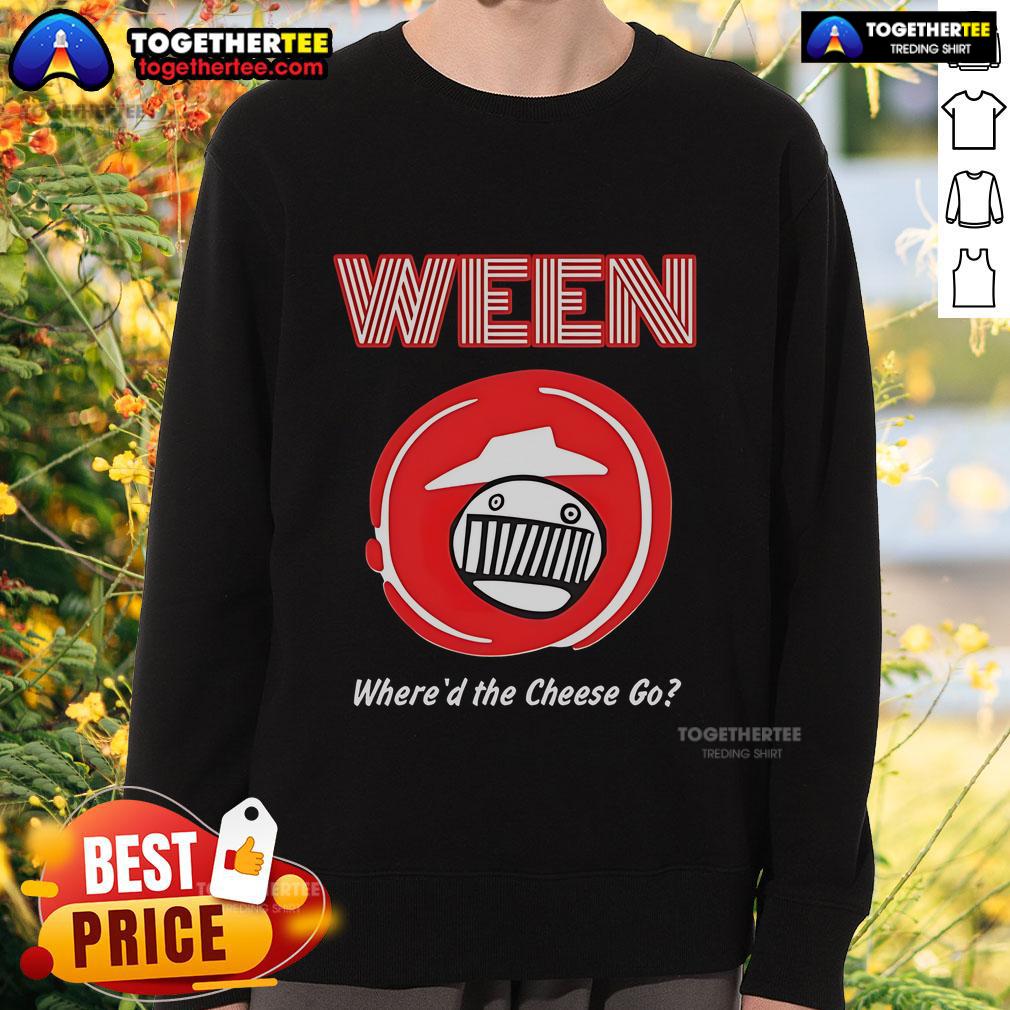 Official Ween Pizza Hut Where'd The Cheese Go T-Shirt - Image 5