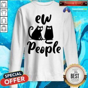 Alternative view of Lovely Ew People Two Cat Shirt