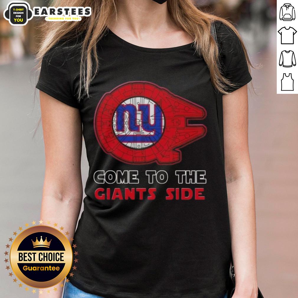 Awesome Star Wars Come To The New York Giants Side T-Shirt - Image 3