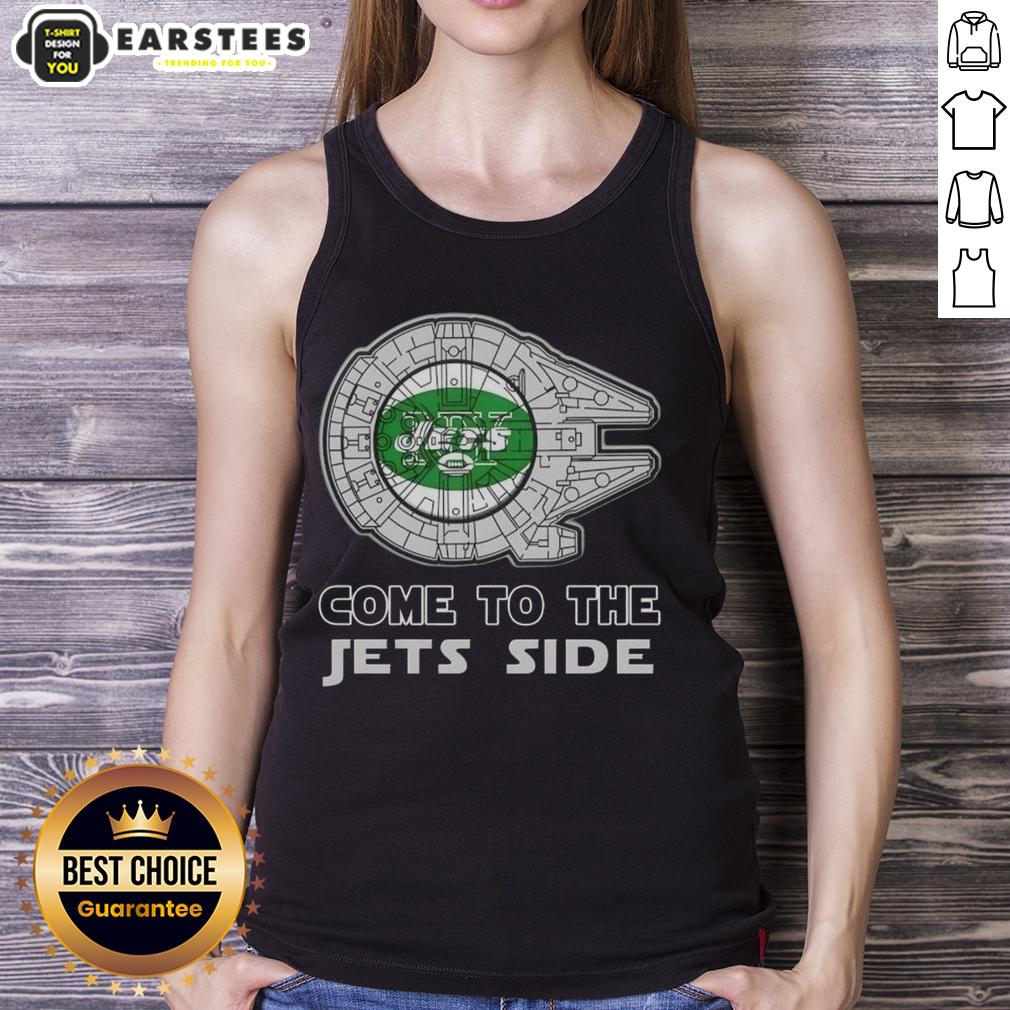 Awesome Star Wars Come To The New York Jets Side T-Shirt - Image 4