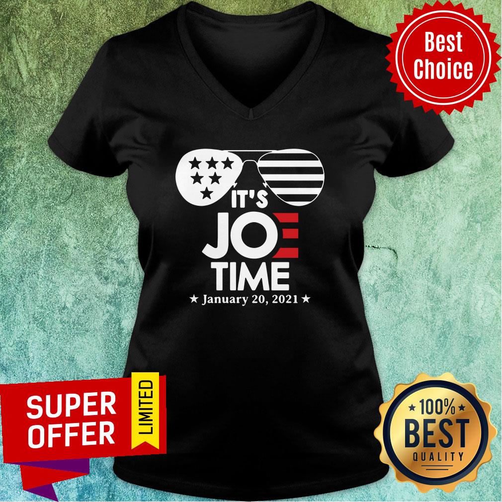 Awesome Glasses Us Flag Its Joe Time January 20 2021 Shirt - Image 3