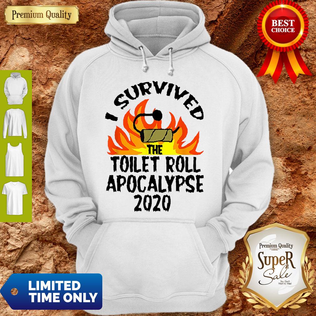 I Survived The Toilet Roll Apocalypse 2020 Toilet Paper Shirt - Image 2