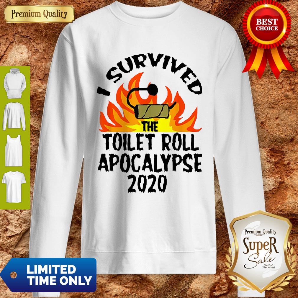 I Survived The Toilet Roll Apocalypse 2020 Toilet Paper Shirt - Image 5