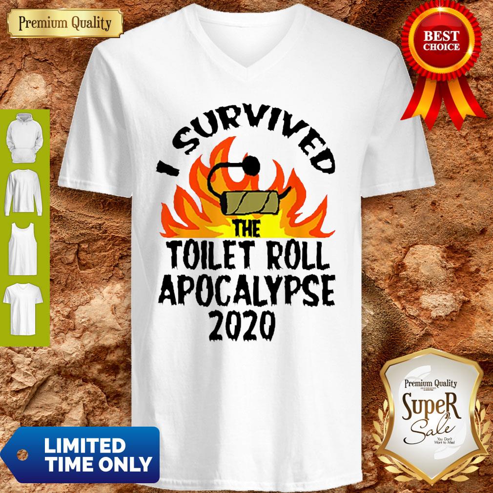 I Survived The Toilet Roll Apocalypse 2020 Toilet Paper Shirt - Image 3