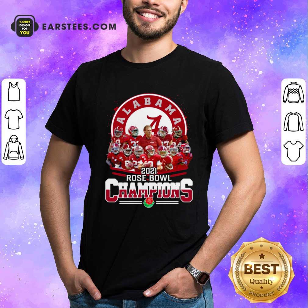 Pretty Alabama Crimson Tide 2021 Rose Bowl Champions Shirt