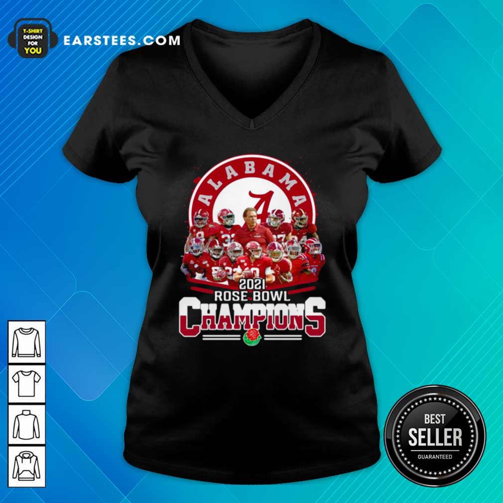 Pretty Alabama Crimson Tide 2021 Rose Bowl Champions Shirt - Image 3