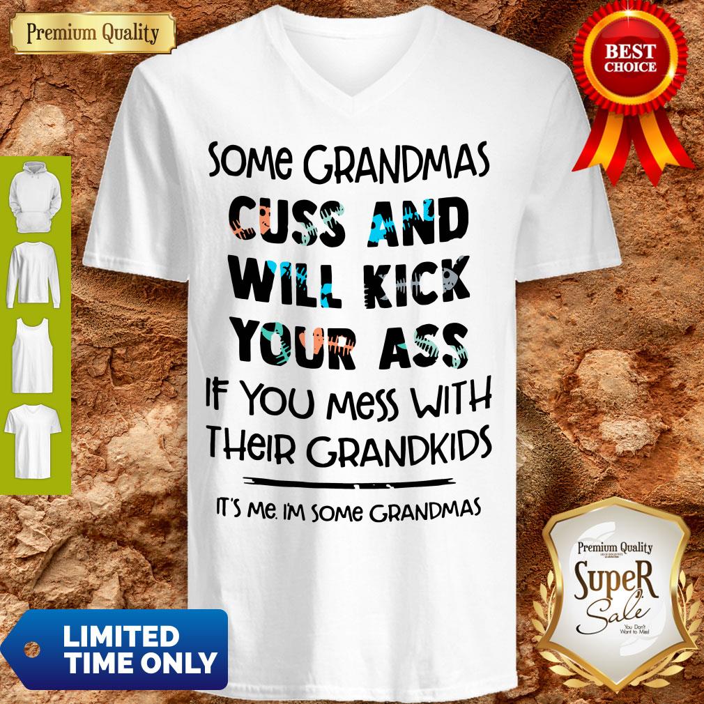 Official Some Grandmas Cuss And Will Kick Your Ass Shirt - Image 4