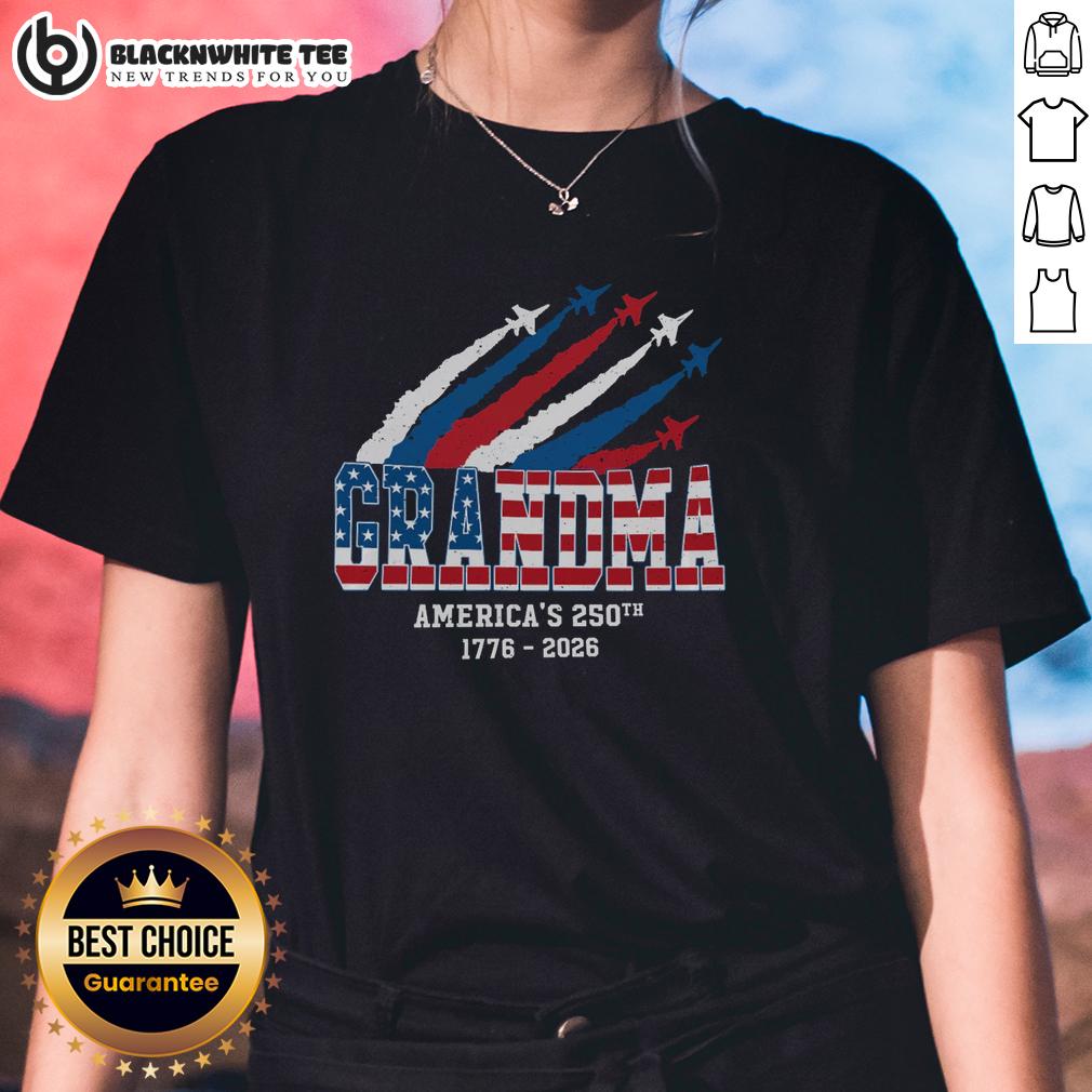 Awesome American 250th Anniversary Grandma T-Shirt - Image 3