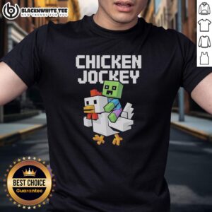 Awesome Chicken Jockey Pixel Funny Lover Game Present Friends T-Shirt