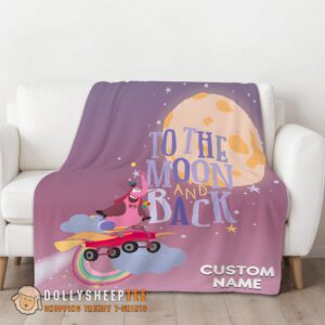 Alternative view of Perfect Disney Inside Out Bing Bong To The Moon And Back Blanket Fleece Customized Blanket