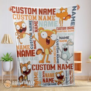 Perfect Disney Kiff Chatterley & Barry Buns Blanket Fleece Customized Blanket