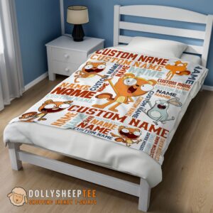 Alternative view of Perfect Disney Kiff Chatterley & Barry Buns Blanket Fleece Customized Blanket