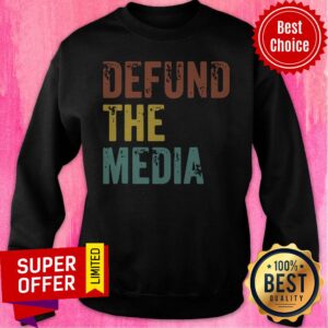 Alternative view of Premium Retro Vintage Defund The Media T-Shirt