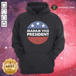 Alternative view of Funny Madam Vice President Election Stars Circle Vintage Shirt