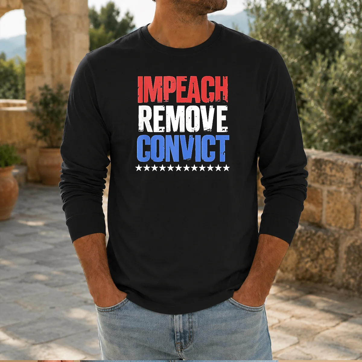 Official Impeach Remove Convict Stars Shirt - Image 5