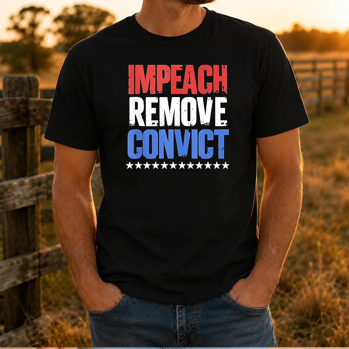 Official Impeach Remove Convict Stars Shirt