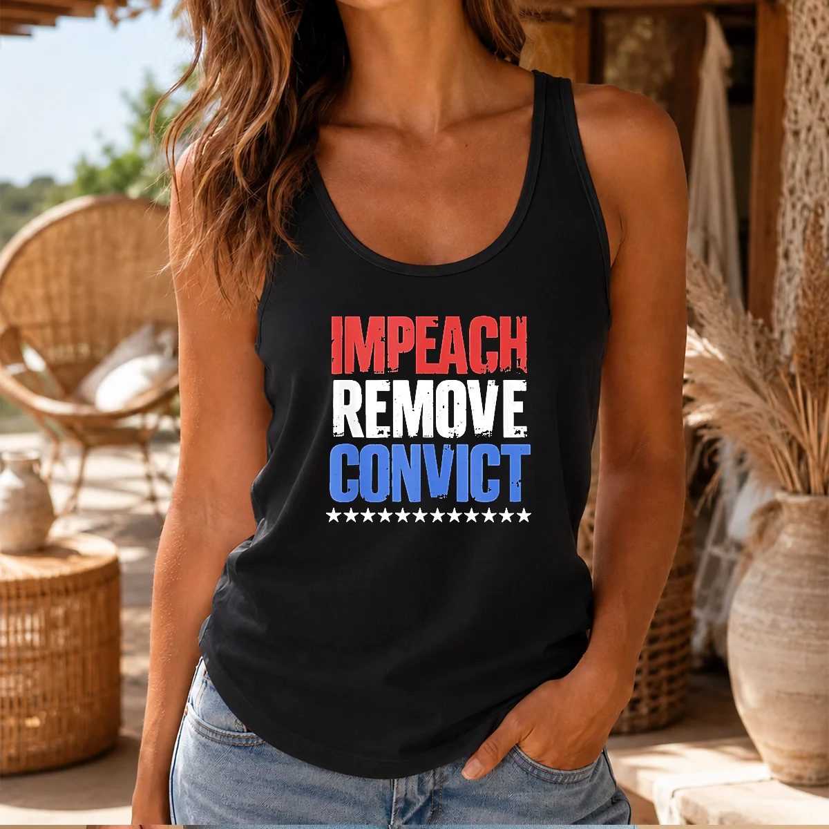 Official Impeach Remove Convict Stars Shirt - Image 3