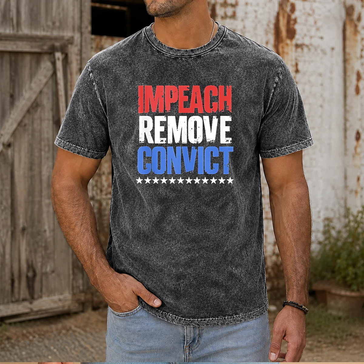 Official Impeach Remove Convict Stars Shirt - Image 8
