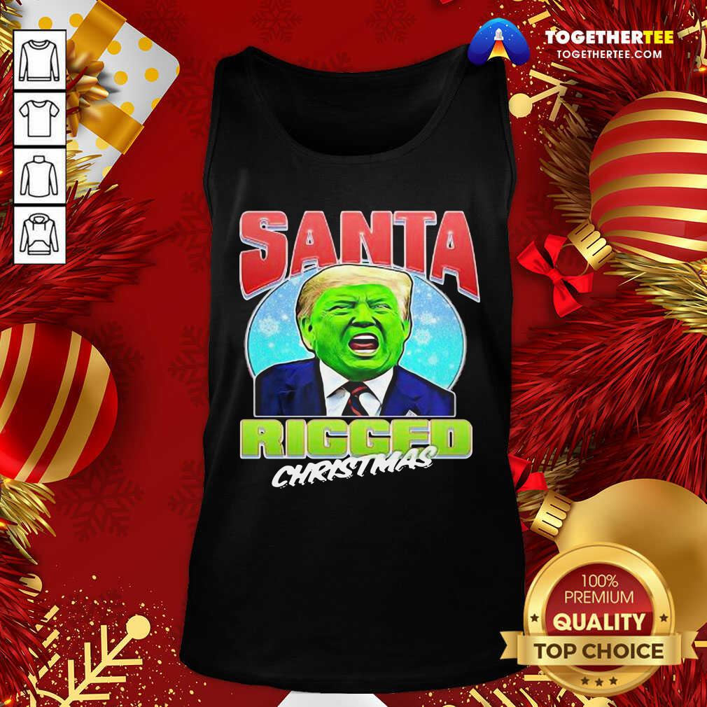 Original Santa Ricced Christmas Donald Trump Election Shirt - Image 3