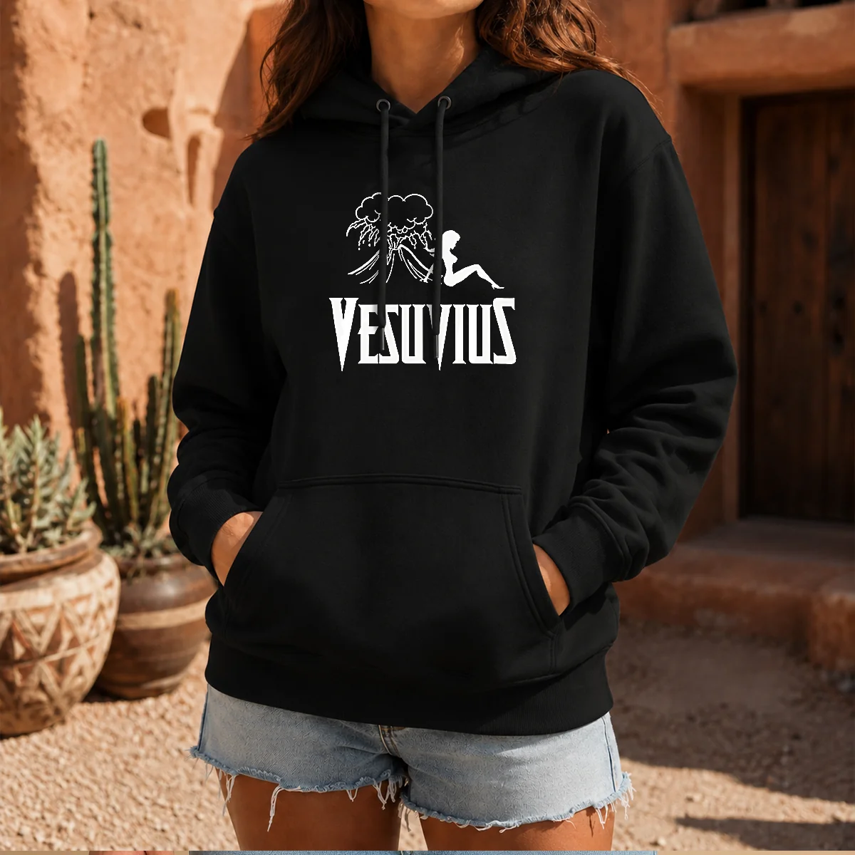 Top Vesuvius Volcano Pin Up Girl Retro Italy Shirt - Image 6