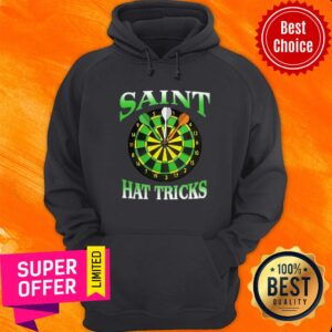 Alternative view of Funny Dart Saint Hat Trick Irish Patrick's Day Shirt