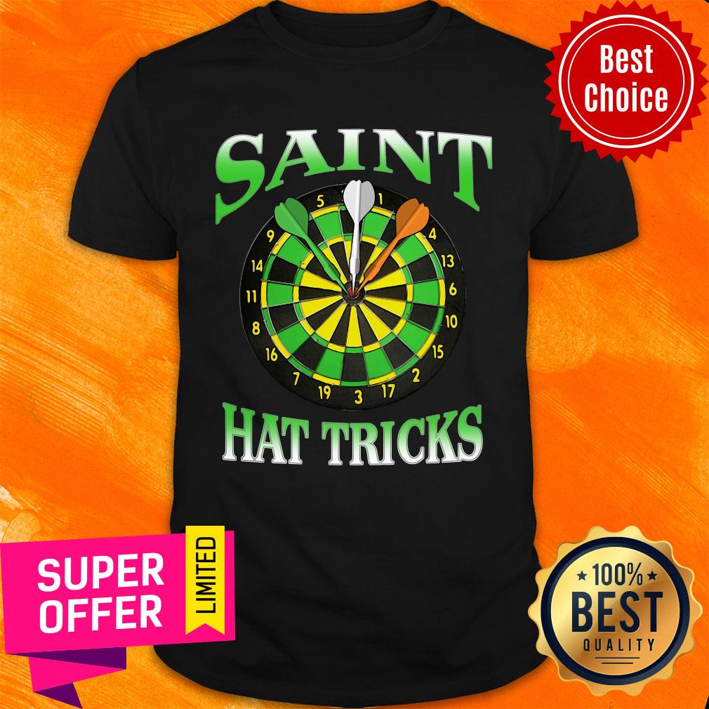 Funny Dart Saint Hat Trick Irish Patrick's Day Shirt