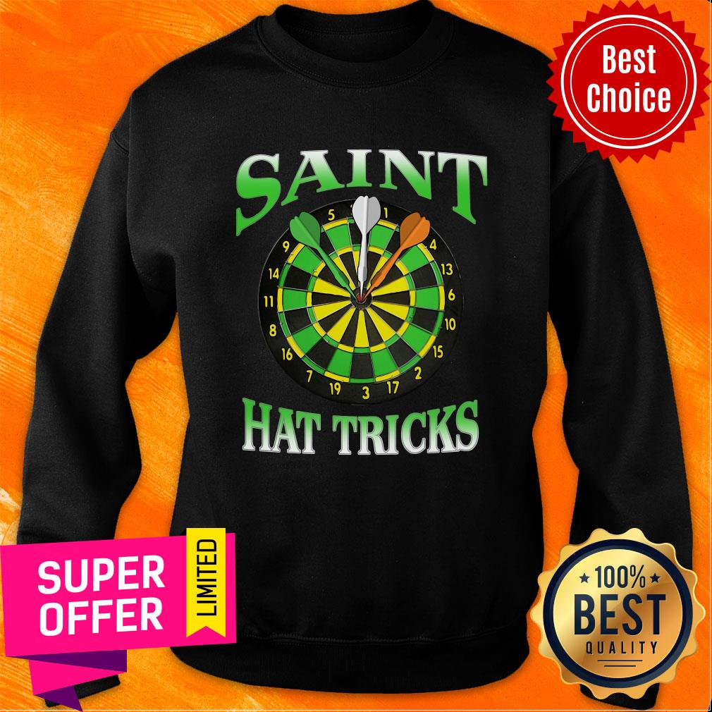 Funny Dart Saint Hat Trick Irish Patrick's Day Shirt - Image 5