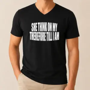 Alternative view of Awesome Original She Think On My Therefore Till I Am Shirt
