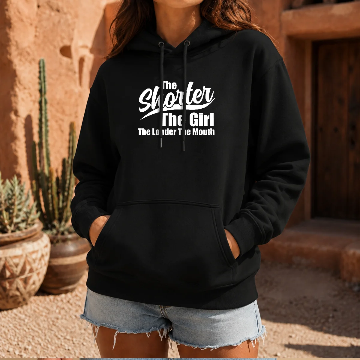 Top The Shorter Girl Louder Mouth Shirt - Image 7