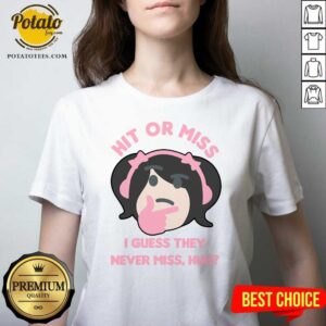 Alternative view of Awesome Hit Or Miss I Guess They Never Miss Huh Nyan Nyan Cartoon Shirt