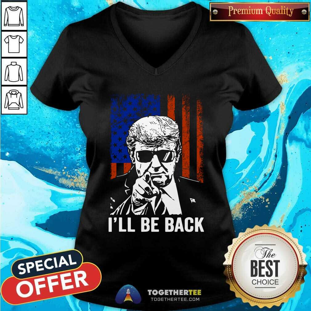 Donald Trump I Will Be Back American Flag Shirt - Image 3