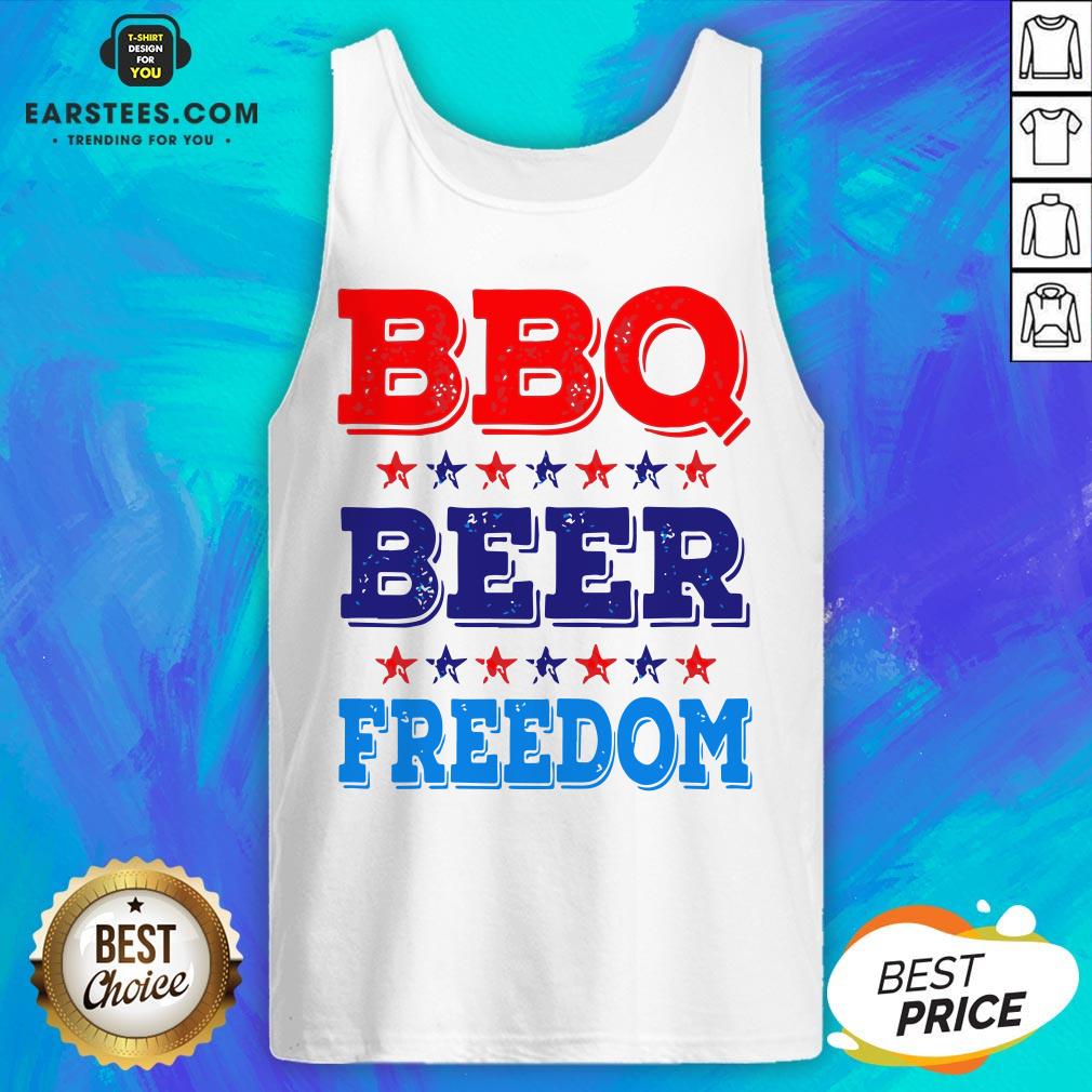 Funny Bbq Beer And FreedomTee Shirt - Image 3