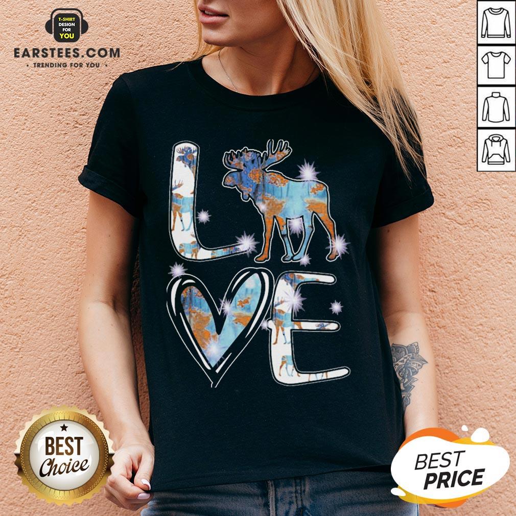 Great Moose Love Cute Theme Shirt - Image 2